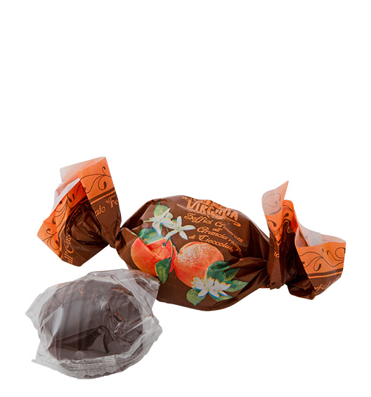 Amaretti mit Orange und Schokoladenüberzug